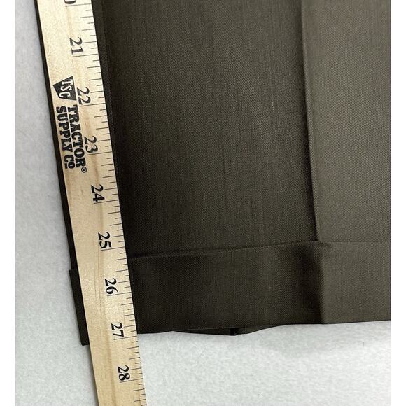 VTG Yves Saint Laurent 3 PC Suit Mens Brown Jacket Vest 54R Pants 36x27 YSL EUC - Picture 12 of 14